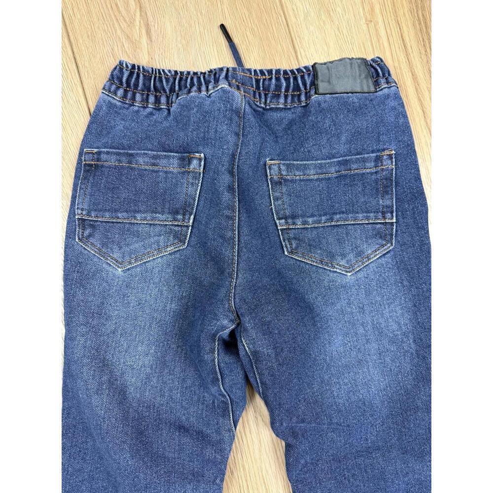 Silver Jeans Co. Jeans Boys 8 Blue Tapered Fleece Lined Drawstring Waist Denim - Picture 7 of 7